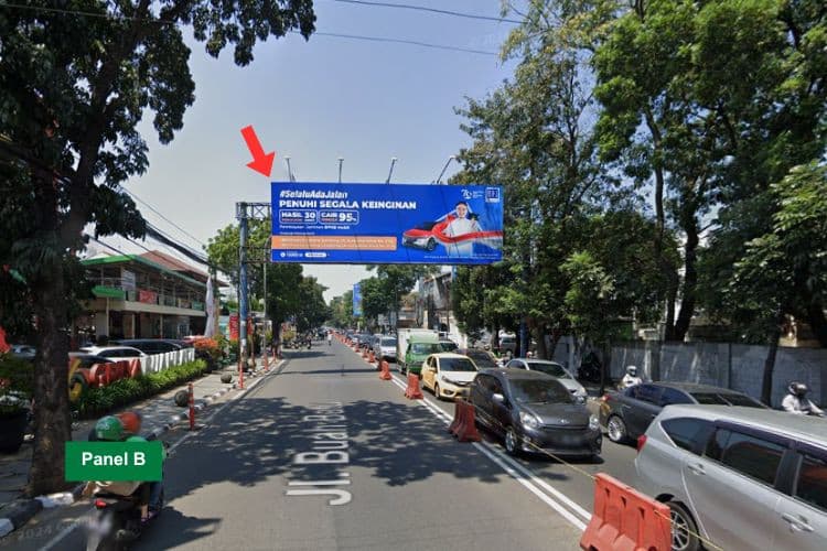 2 Sided Horizontal Bando Billboard at Jl. Buah Batu, Bandung, Jawa Barat  (near Griya Buah Batu)