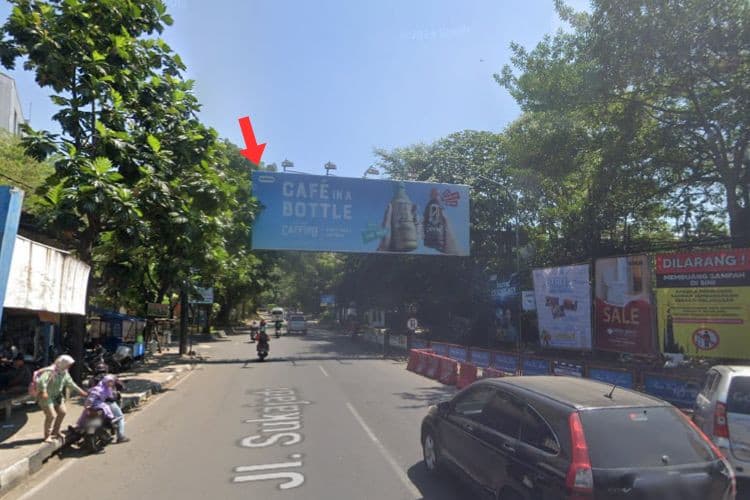 1 Sided Horizontal Bando Billboard at Jl. Sukajadi, Bandung, Jawa Barat  (near Polsek Sukajadi)