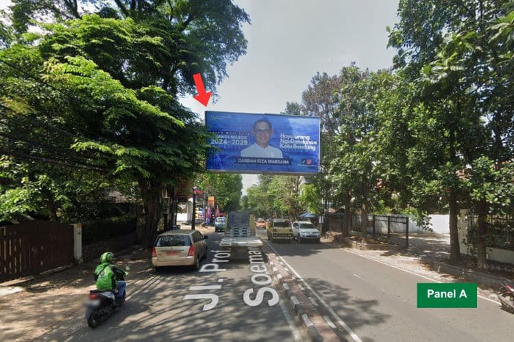 2 Sided Horizontal Bando Billboard at Jl. Surya Sumantri No. 85-88 (Atas), Bandung, Jawa Barat