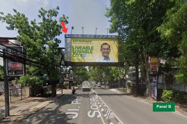 2 Sided Horizontal Bando Billboard at Jl. Surya Sumantri (Bawah), Bandung, Jawa Barat