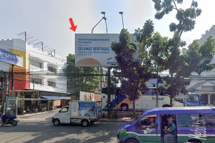 1 Panel Horizontal Static Billboard at Jl. Kebon Kawung, Bandung, Jawa Barat