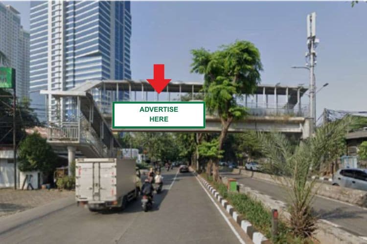 1 Sided Horizontal JPO Billboard at Jl. Sultan Iskandar Muda, Jakarta Selatan, DKI Jakarta  (Side A)
