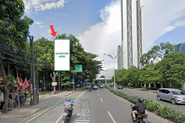 1 Panel Vertical Static Billboard at Jl. Penjernihan, Jakarta Pusat, DKI Jakarta  (opposite Karet Bivak Cemetery)