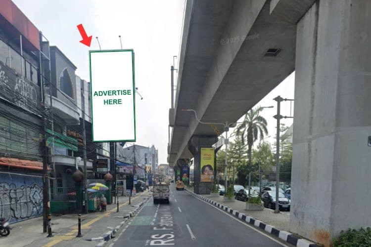 1 Panel Vertical Static Billboard at Jl. Rs. Fatmawati, Jakarta Selatan, DKI Jakarta  (near Hotel 88 Fatmawati)
