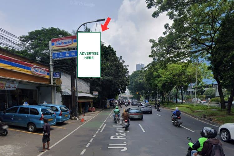 1 Panel Vertical Static Billboard at Jl. Casablanca, Jakarta Selatan, DKI Jakarta  (near Indomaret Casablanca, infront Kota Kasablanca)