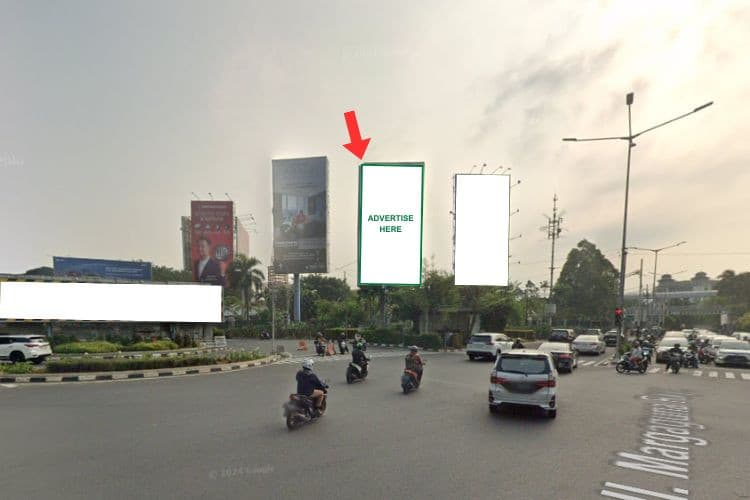 1 Panel Vertical Static Billboard at Jl. Sultan Iskandar Muda / Jl. Metro Pondok Indah, Jakarta Selatan, DKI Jakarta  (opposite Pondok Indah Mall 3)