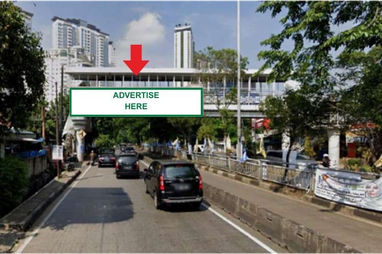 1 Sided JPO Billboard at Jl. Teuku Nyak Arief, Jakarta Barat, DKI Jakarta  (Side A)