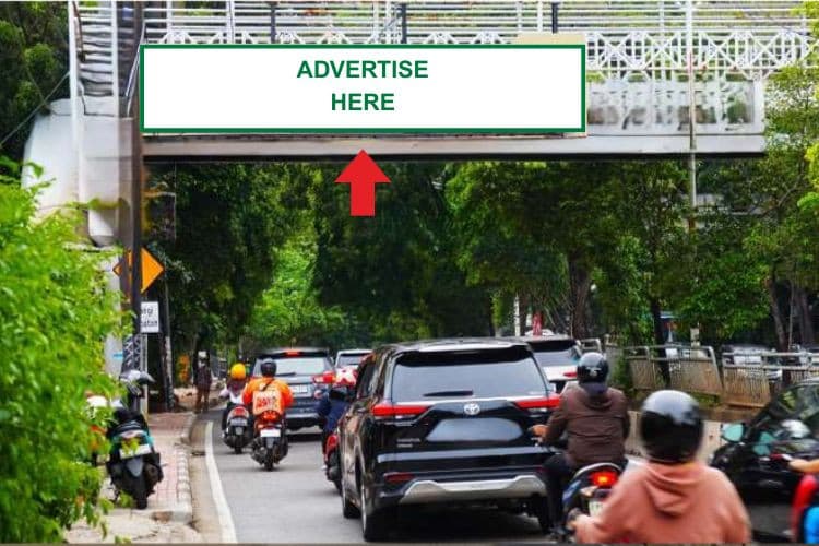 1 Sided Horizontal JPO Billboard at Jl. Teuku Nyak Arief, Jakarta Barat, DKI Jakarta  (Side B)