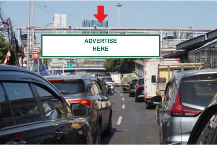 1 Horizontal JPO Billboard at Jl. Daan Mogot, Tanjung Duren Utara, Jakarta Barat, DKI Jakarta  (Side B)