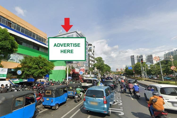 1 Horizontal Videotron Billboard at Jl. Kramat Raya, Jakarta Pusat, DKI Jakarta 