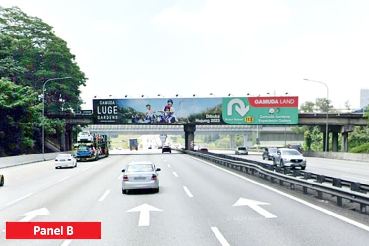 Overhead Bridge Billboard at NSE Highway KM456, Sierramas Interchange, Sungai Buloh, Selangor