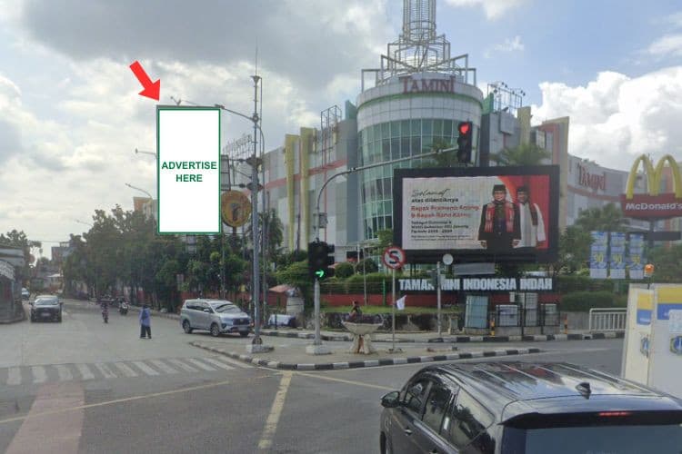 1 Panel Vertical Static Billboard at Jl. Pondok Gede, Jakarta Timur , DKI Jakarta  (near Tamini Square)