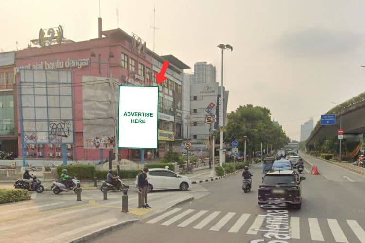 1 Panel Vertical Static Billboard at Jl. Raya Salemba, Jakarta Pusat, DKI Jakarta  (near Pusat Alat Bantu Dengar Indonesia)