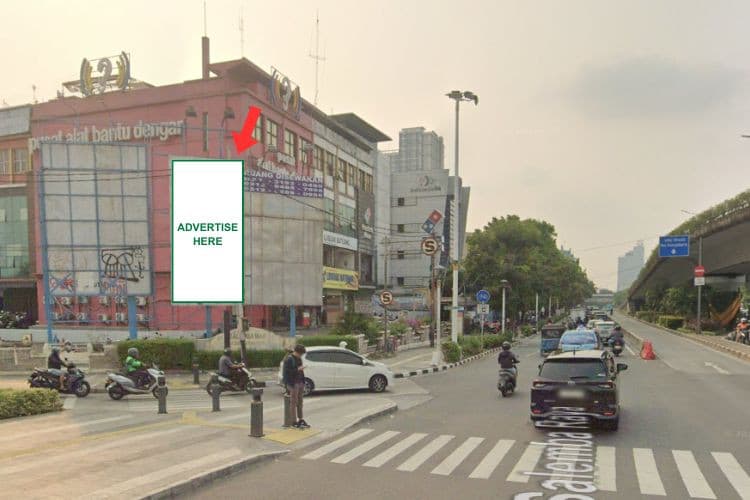 1 Panel Vertical Static Billboard at Jl. Matraman Raya, Jakarta Pusat, DKI Jakarta  (near Pusat Alat Bantu Dengar Indonesia)