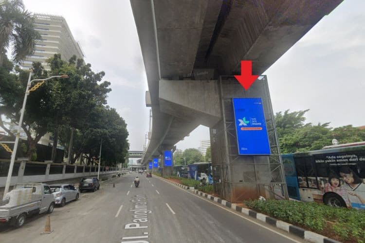 8 Sided Vertical LED PIllar Billboard at Jl. Panglima Polim, Kebayoran Baru, Jakarta Selatan, DKI Jakarta  (Blok M Set 3)