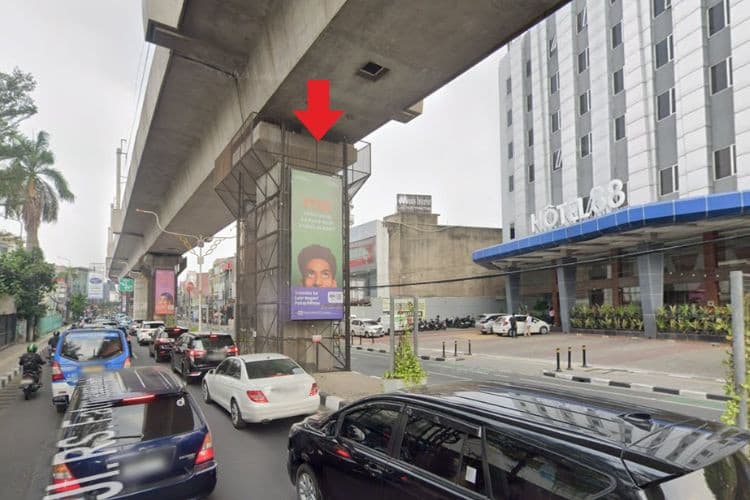 8 Sided Vertical Pillar Billboard at Jl. RS Fatmawati Raya, Cipete Utara, Kebayoran Baru, Jakarta Selatan, DKI Jakarta  (H. Nawi Set 4)