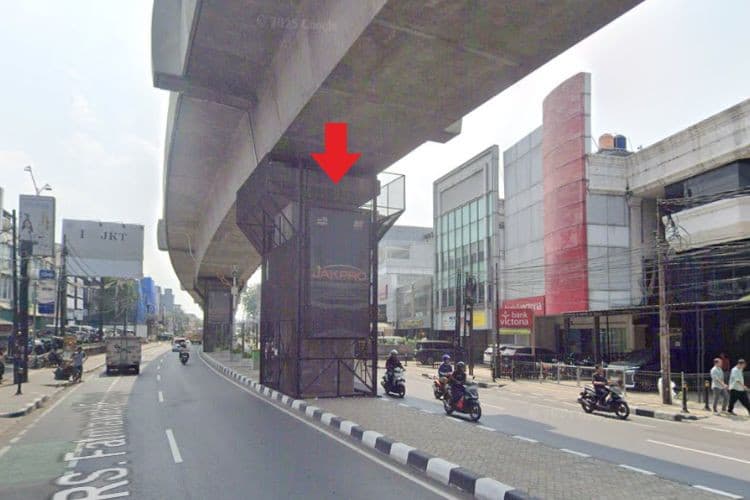 8 Sided Vertical Pillar Billboard at Jl. RS Fatmawati Raya, Cipete Utara, Kebayoran Baru, Jakarta Selatan, DKI Jakarta  (H. Nawi Set 5)