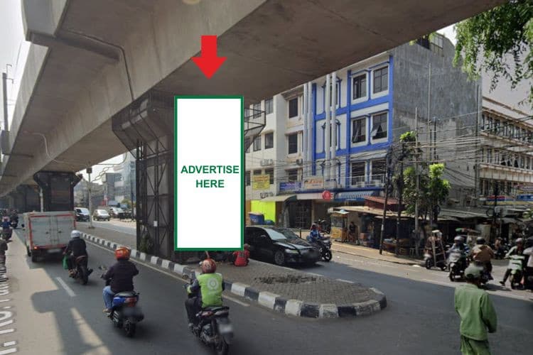 8 Panel Vertical Pillar Billboard at Jl. RS Fatmawati Raya, Cipete Utara, Kebayoran Baru, Jakarta Selatan, DKI Jakarta  (H. Nawi Set 6)