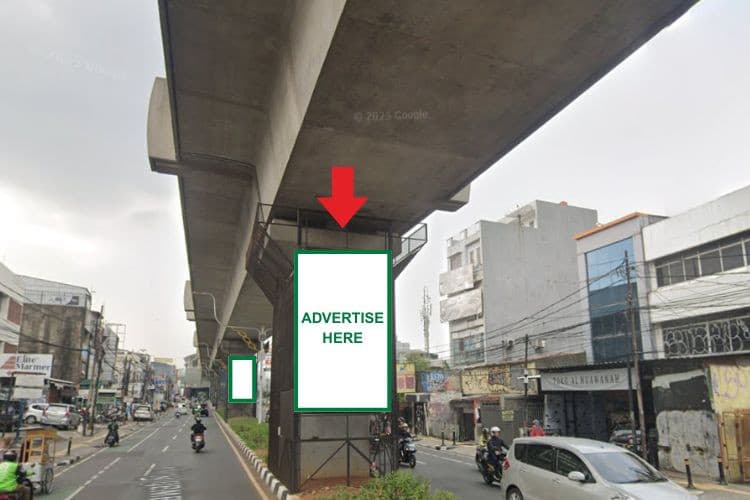 9 Panel Vertical Pillar Billboard at Jl. RS Fatmawati Raya, Cipete Utara, Kebayoran Baru, Jakarta Selatan, DKI Jakarta  (H. Nawi Set 7)