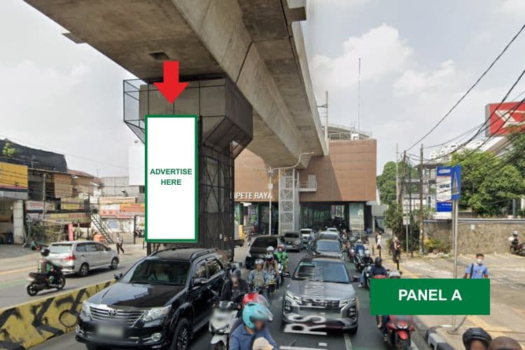 2 Panel Vertical LED PIllar Billboard at Jl. RS Fatmawati Raya, Gandaria Selatan, Jakarta Selatan, DKI Jakarta  (Cipete Raya Set 2)