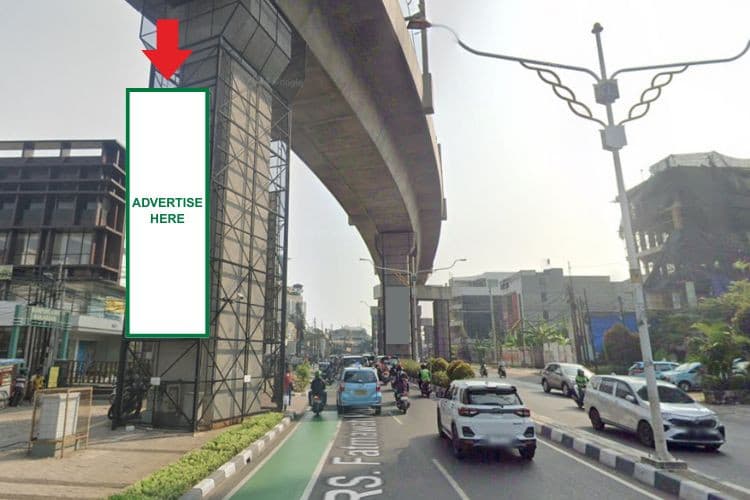 1 Panel Vertical LED PIllar Billboard at Jl. TB Simatupang, Cilandak Barat, Jakarta Selatan, DKI Jakarta  (Fatmawati Set 3A)