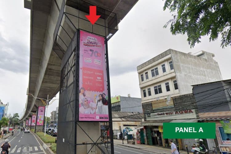 10 Sided Vertical Pillar Billboard at Jl. RS Fatmawati Raya, Cilandak, Jakarta Selatan, DKI Jakarta  (Fatmawati Set 6)