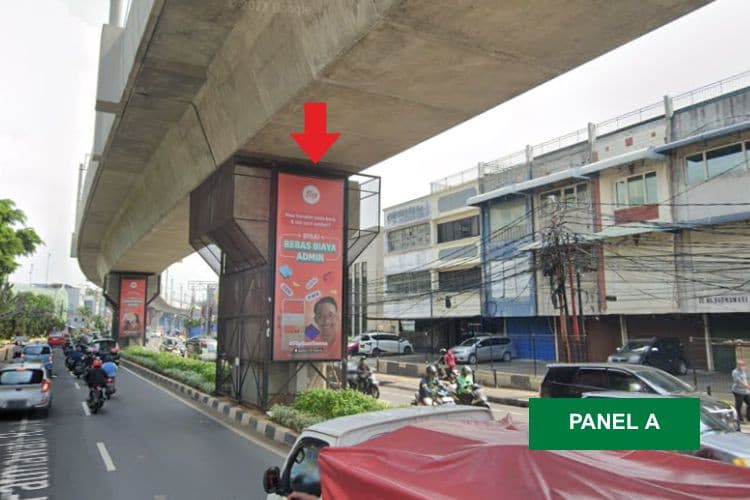 10 Sided Vertical Pillar Billboard at Jl. RS Fatmawati Raya, Cilandak, Jakarta Selatan, DKI Jakarta  (Fatmawati Set 8)