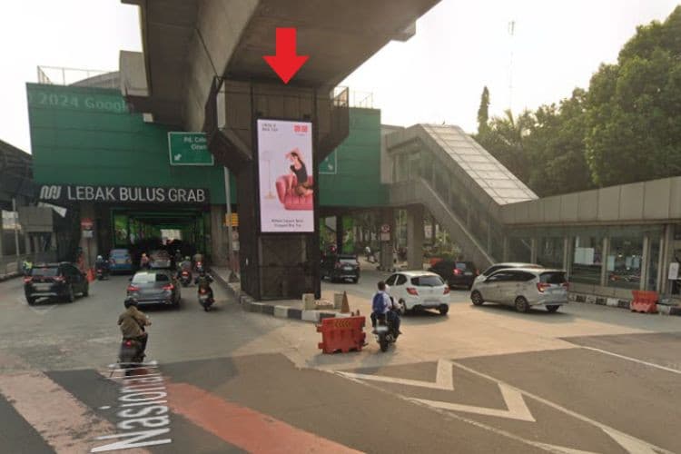 1 Panel Vertical LED PIllar Billboard at Jl. Lebak Bulus Raya, Pondok Pinang, Jakarta Selatan, DKI Jakarta  (Lebak Bulus Set 1)