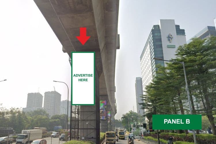 10 Panel Vertical LED PIllar Billboard di Jl. RA Kartini, Cilandak Barat, Jakarta Selatan, DKI Jakarta  (Lebak Bulus Set 7)