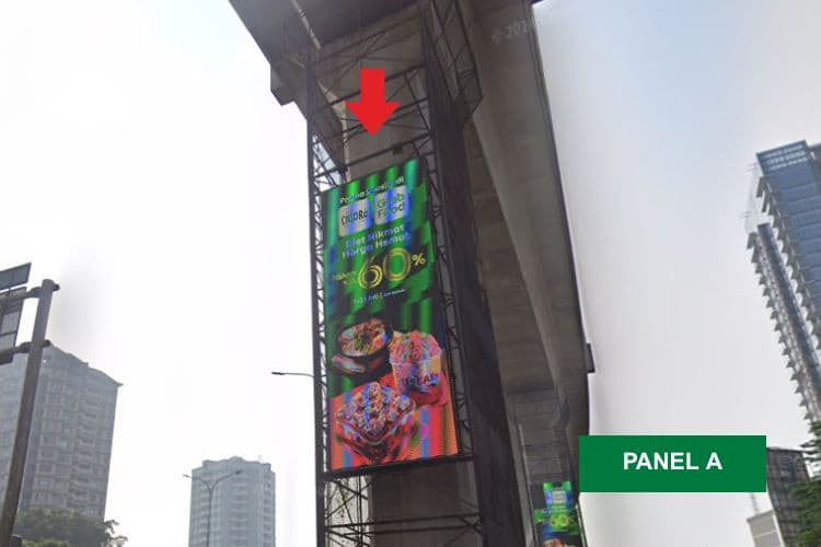 10 Panel Vertical LED PIllar Billboard at Jl. RA Kartini, Cilandak Barat, Jakarta Selatan, DKI Jakarta  (Lebak Bulus Set 8)