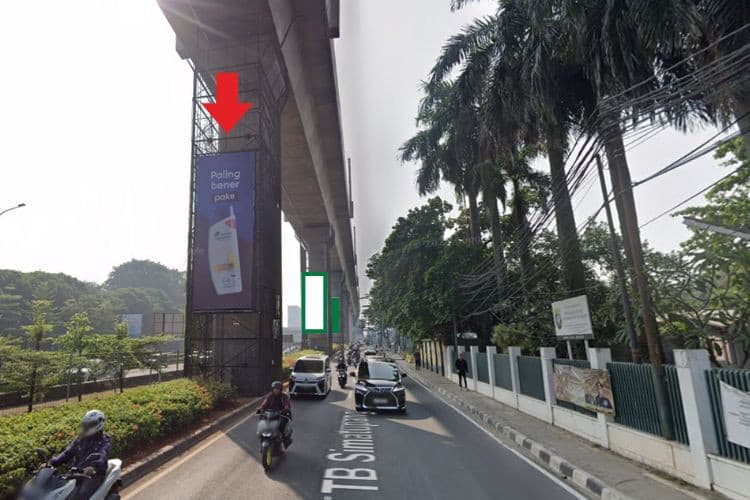 5 Panel Vertical Pillar Billboard at Jl. RA Kartini, Cilandak Barat, Cilandak, Jakarta Selatan, DKI Jakarta  (Lebak Bulus Set 10)
