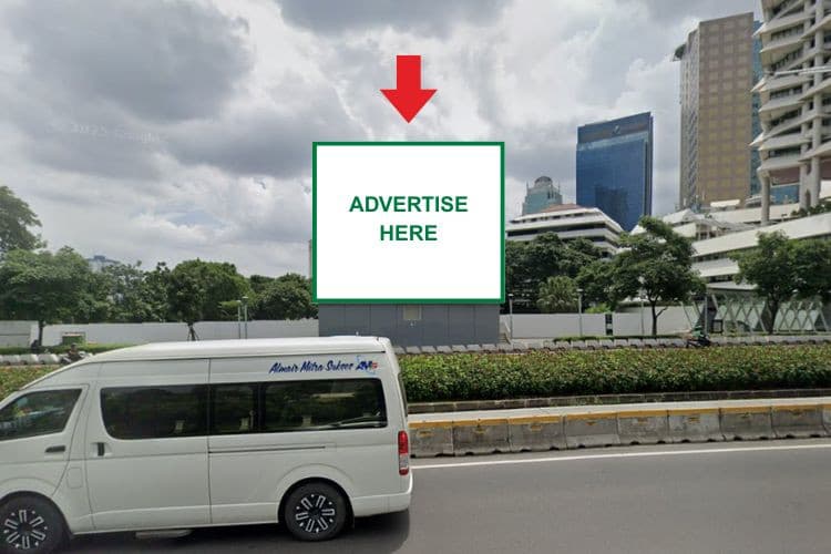 3 Sided Horizontal LED Robotic Billboard at Jl. Jenderal Sudirman, Jakarta Selatan, DKI Jakarta  (Nearby Bendungan Hilir Station)