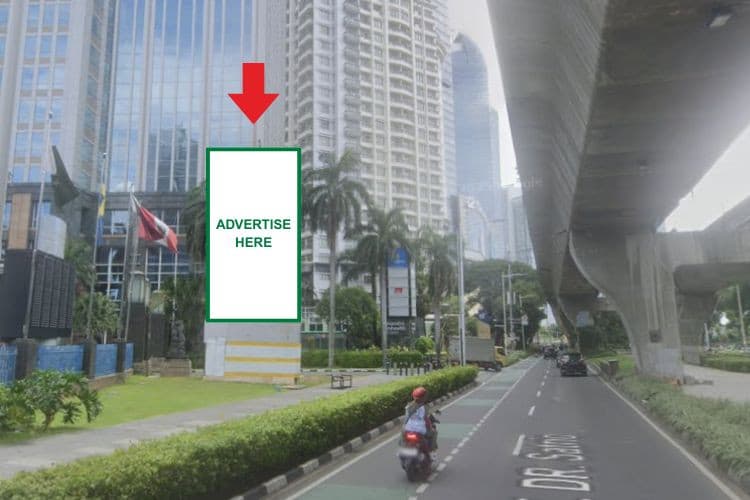 1 Panel Vertical Videotron Billboard at Jl. Prof Dr Satrio, Jakarta Selatan, DKI Jakarta  (To Jl. KH. Mas Mansyur)