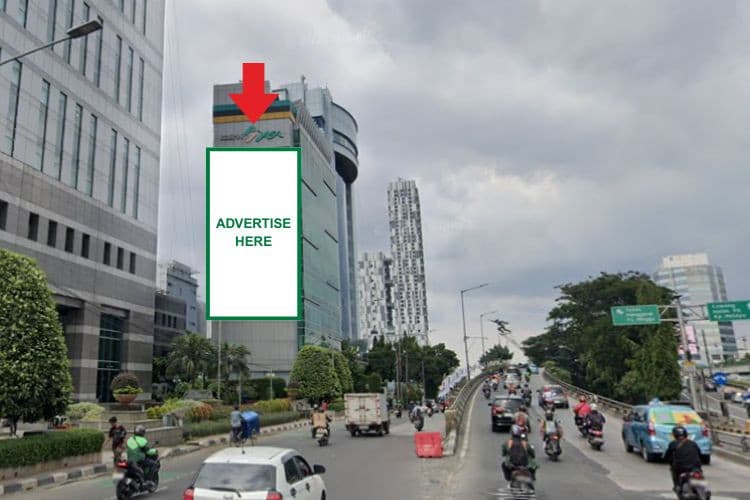1 Panel Vertical Videotron Billboard at Jl. Gatot Subroto, Jakarta Selatan, DKI Jakarta 