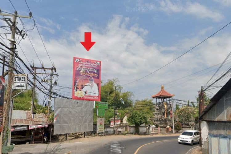 1 Panel Vertical Baliho Billboard at Jl, Raya Sangsit, Bungkulan, Singaraja, Bali 