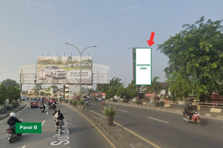 1 Panel Vertical Static Billboard at Jl. Sultan Agung, Bekasi, Jawa Barat