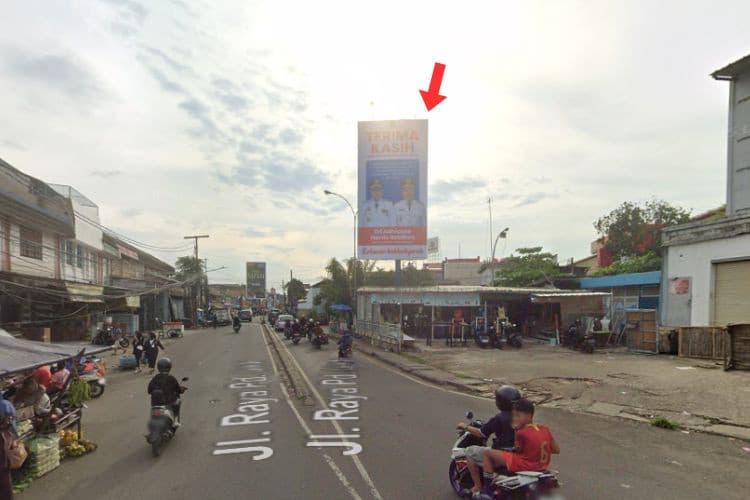 1 Panel Vertical Static Billboard at Jl. Pondok Gede Raya, Bekasi, Jawa Barat  (near Atrium Pondok Gede)