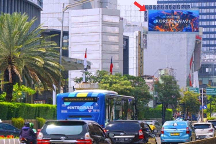 1 Panel Horizontal Videotron Billboard at Jl. Blora no. 23 Menteng, Jakarta Pusat, DKI Jakarta  (on top of RedDoorz building)