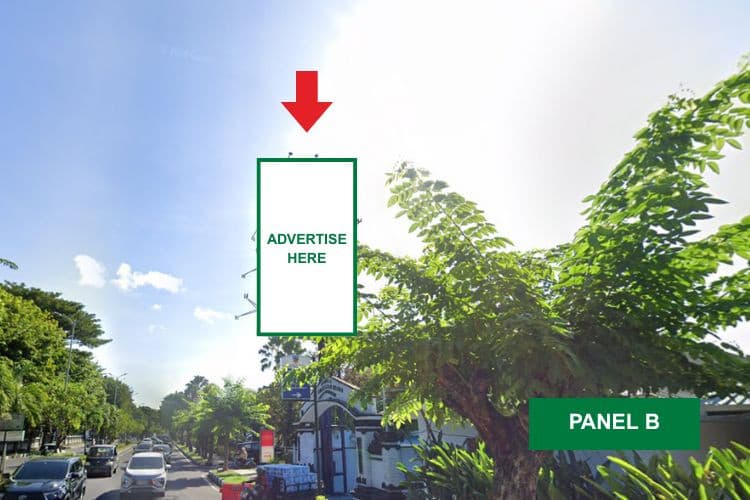 1 Sided Vertical Baliho Billboard di Jl. Airport Ngurah Rai, Badung, Bali 