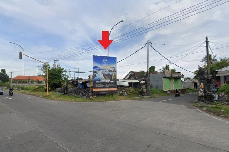1 Panel Vertical Static Billboard at Jl. Ida Bagus Mantra, Gianyar, Bali 