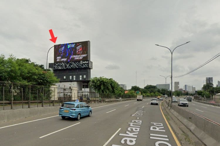 1 Sided Horizontal Videotron Billboard at Jl. Arjuna Selatan no. 4, Tanjung Duren Selatan, Jakarta Barat, DKI Jakarta  (Side A)