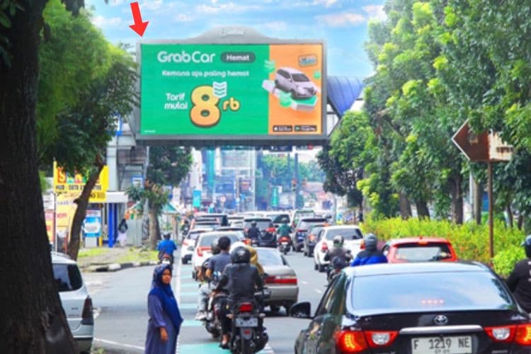 1 Sided LED JPO Billboard at Jl. Pajajaran Bogor, Bogor, Jawa Barat  (To Jl. Kedung Halang)