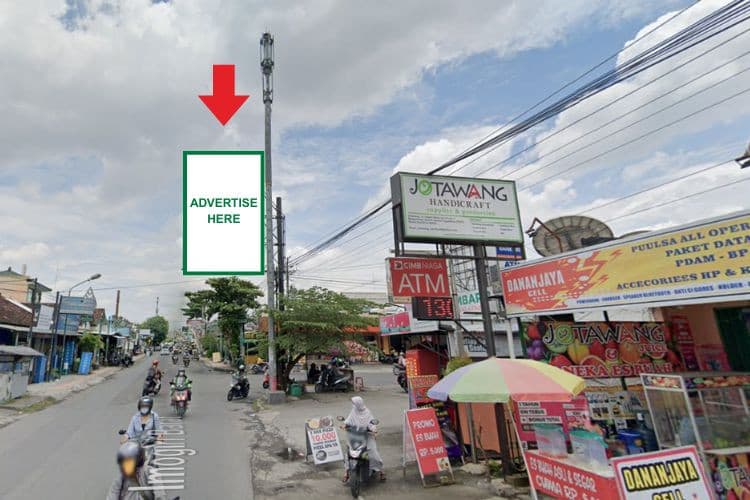 1 Panel Vertical Static Billboard at Jl. Imogiri Barat, Yogyakarta, Daerah Istimewa Yogyakarta 