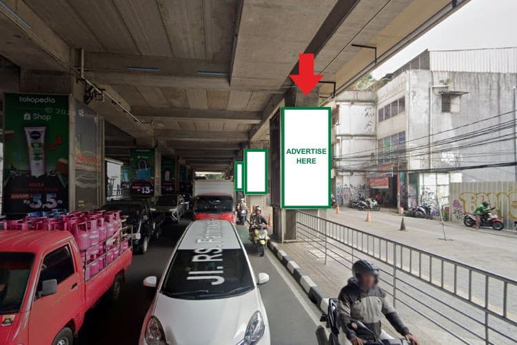 30 Panel Vertical Static Billboard at Jl. Fatmawati raya, Jakarta Selatan, DKI Jakarta  (H. Nawi MRT Station)