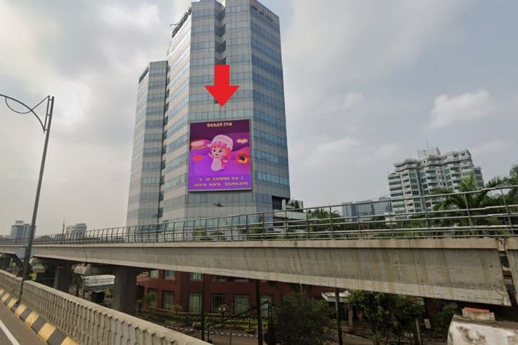 1 Vertical Videotron Billboard at JL. Gatot Subroto, Jakarta Selatan, DKI Jakarta 