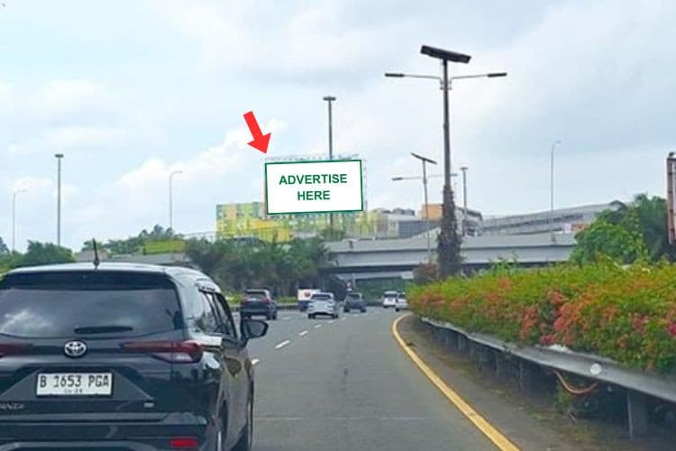 1 Sided Horizontal Static Billboard at Jl. Tol Cengkareng KM 32+15, Tangerang, Banten (near Hotel Neo+)