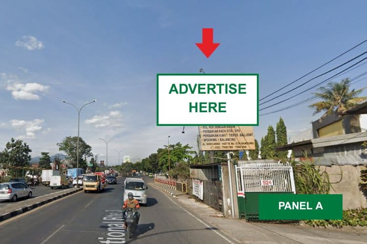 2 Panel Horizontal Static Billboard at Jl. Soekarno Hatta, Bandung, Jawa Barat 