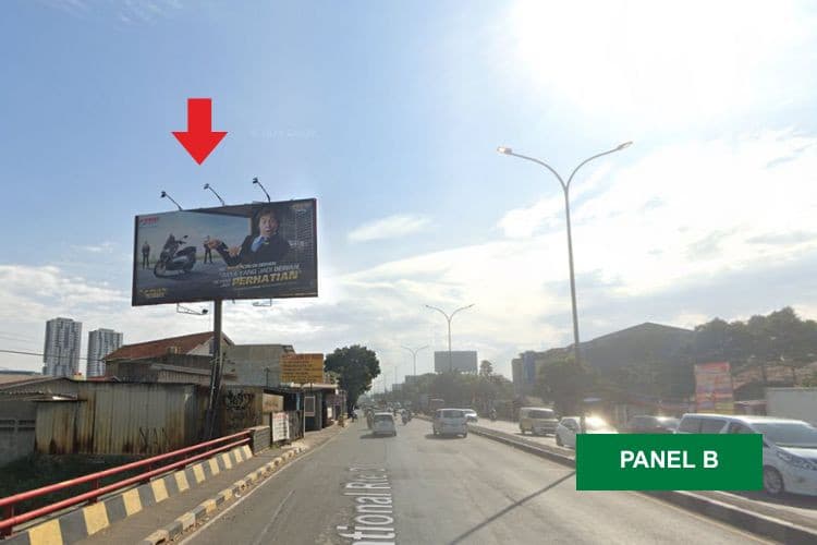 2 Panel Horizontal Static Billboard at Jl. Soekarno Hatta, Bandung, Jawa Barat 