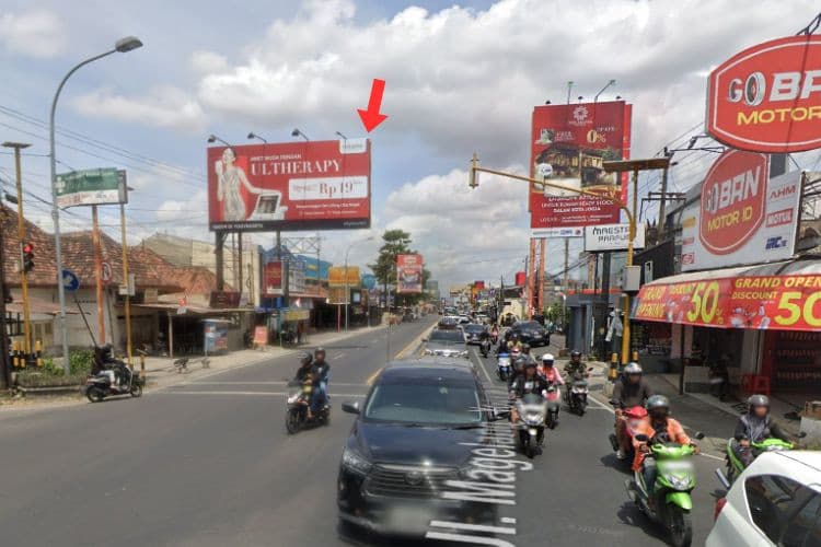 1 Sided Horizontal Static Billboard at Jl. Magelang - Yogyakarta, Sleman, Daerah Istimewa Yogyakarta  (opposite Toko Atakrib A)