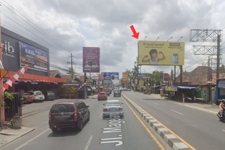 1 Sided Horizontal Static Billboard at Jl. Magelang - Yogyakarta, Sleman, Daerah Istimewa Yogyakarta  (opposite Toko Atakrib B)